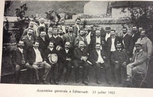Assemblée générale Echternach 23 juillet 1905